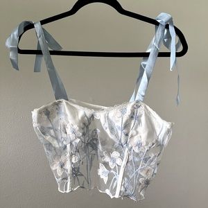 Romwe floral crop cami